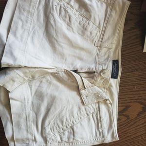 Cream colored shorts